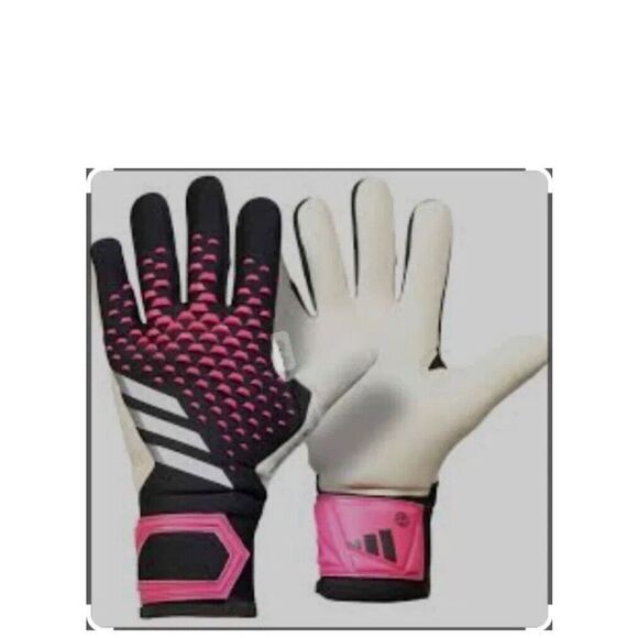 Adidas HN7993 Size 9 Predator GL Soccer Goalie Goalkeeper Gloves Negative Cut - Picture 2 of 11